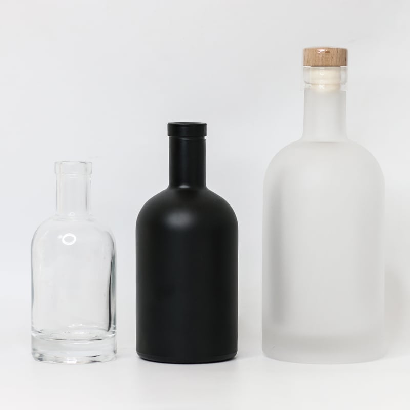 three custom glass bottle packaging for wine 01