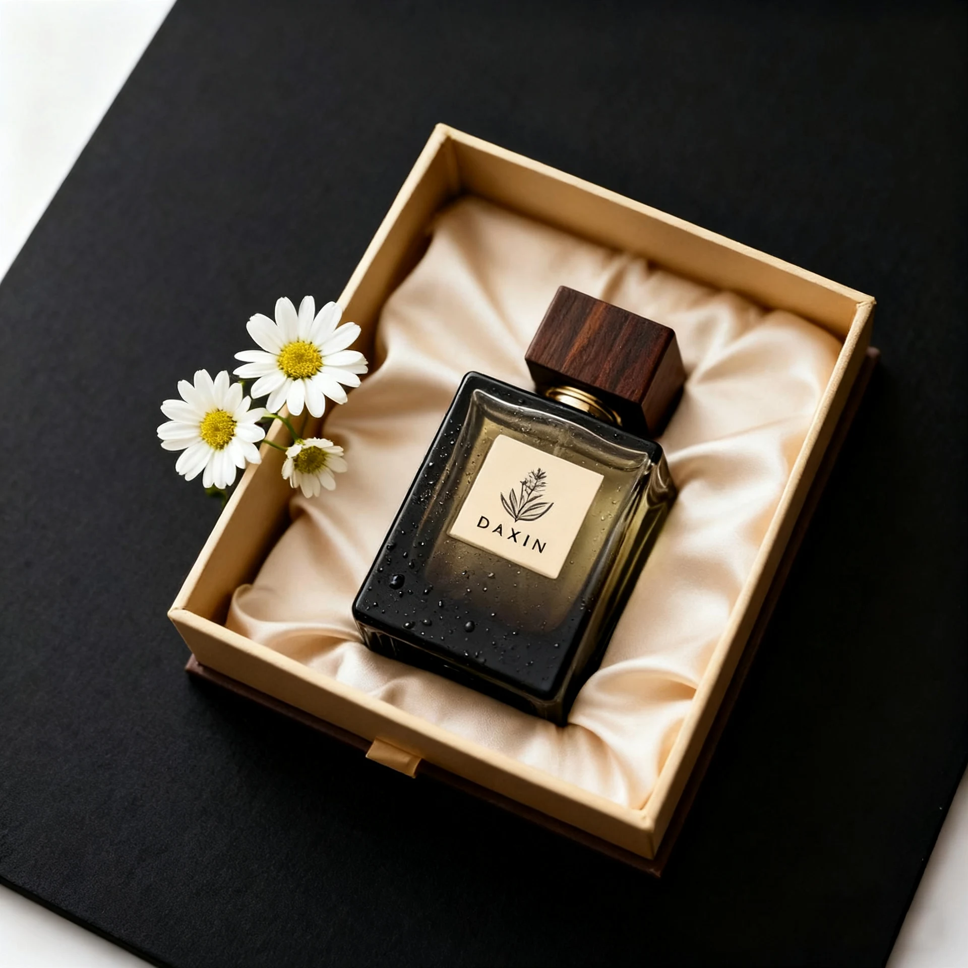 New Design 50ml 100ml Glass Perfume Bottles Wooden Lid Cap Empty Spray Glass Bottles for Gift
