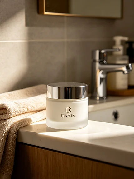 Cream jar is used in the bathroom