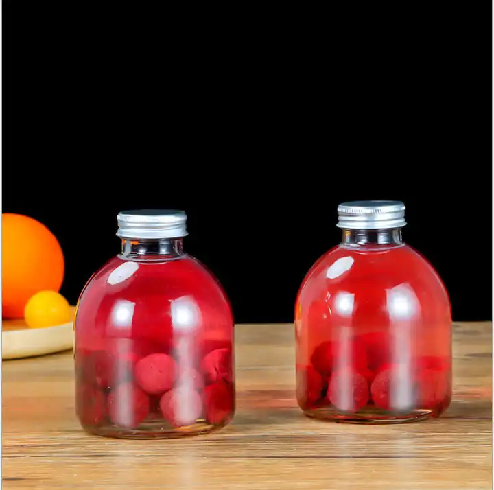 Glass Juice Bottle 4