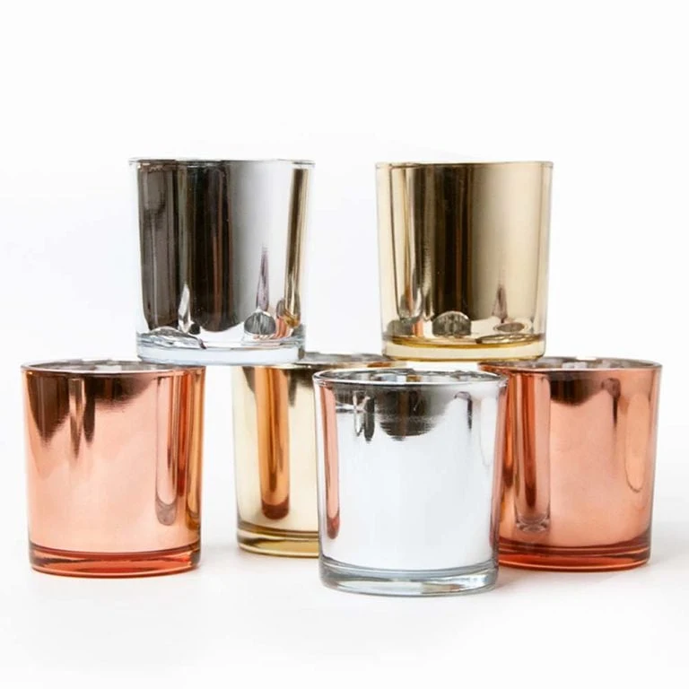 several decorative glass candle jars 02