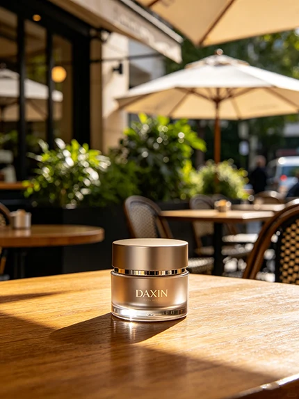 Cream jar is for outdoor use