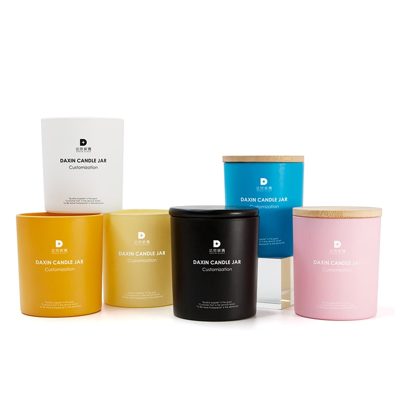 six Daxin custom candle jar with custom logo 01