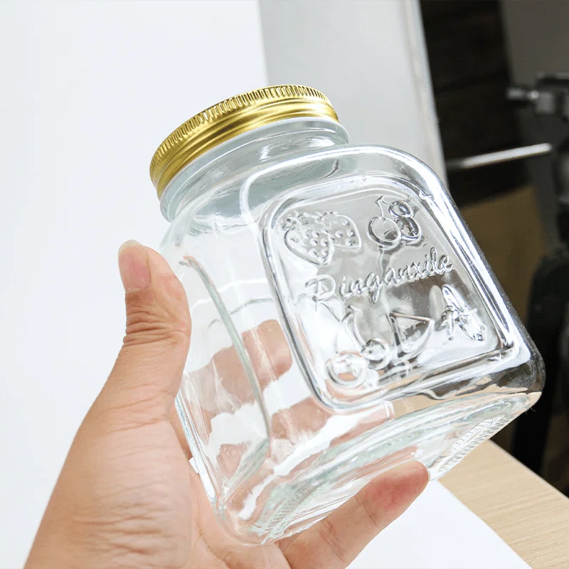 glass honey jars