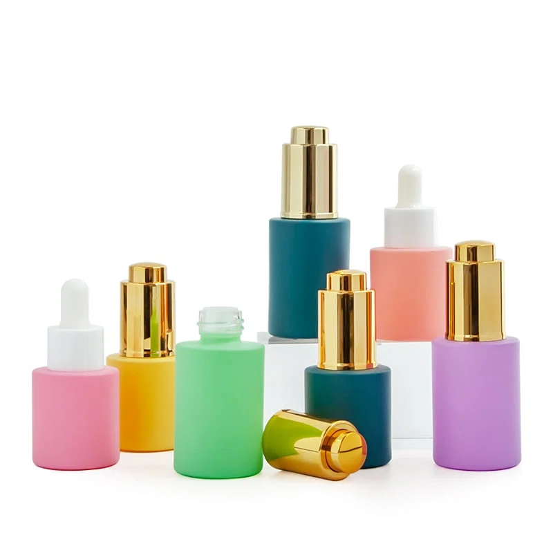 several colored plastic packaging 01