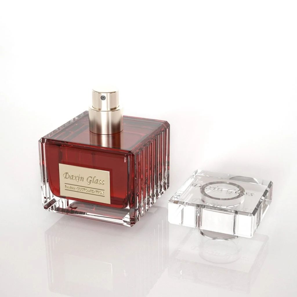 empty glass bottle new design perfumes bottle
