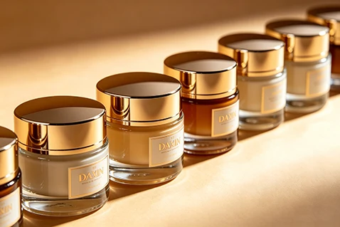 glass cream jar