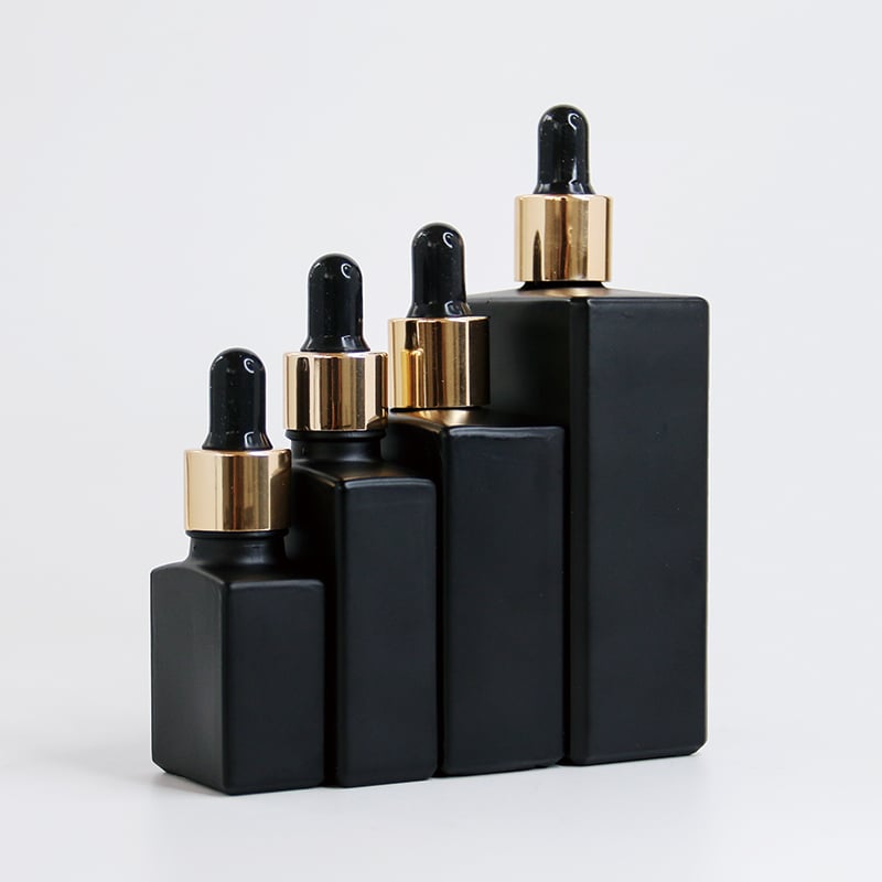 four matte glass packaging for aromatherapy products 01