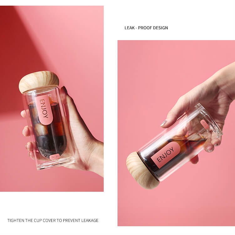 glass water bottle