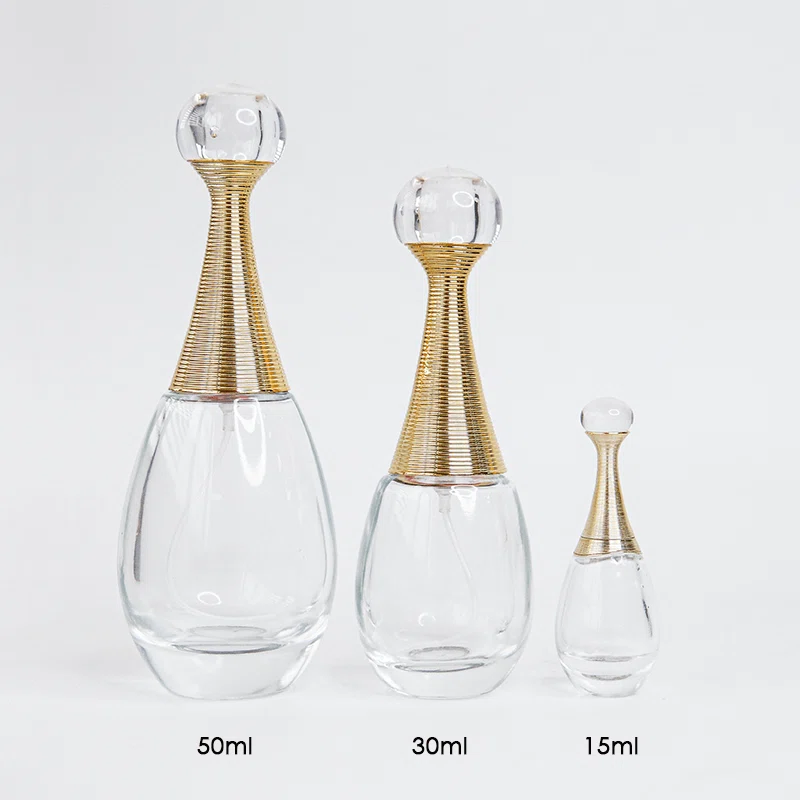 empty glass perfume bottle
