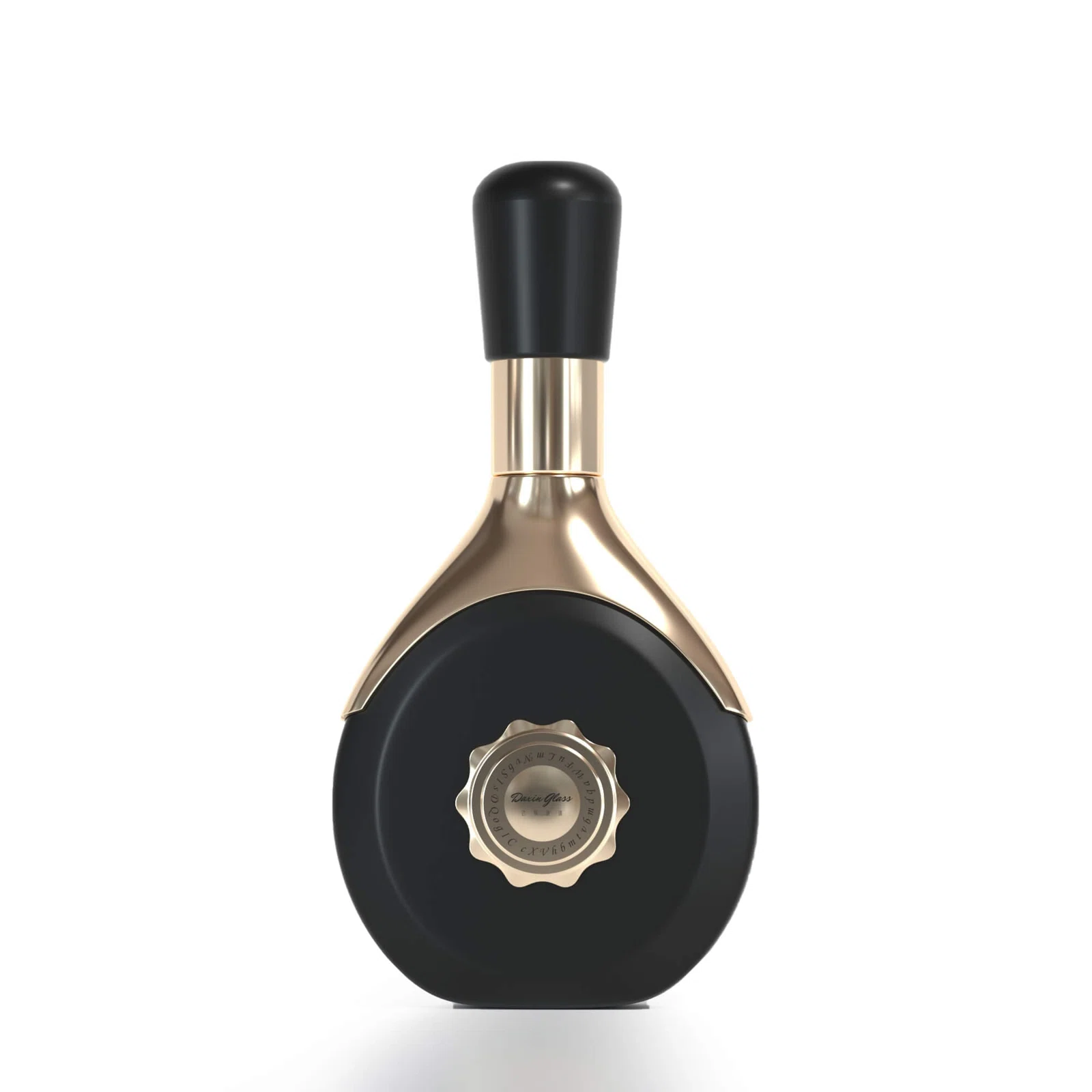 perfume glass black bottle