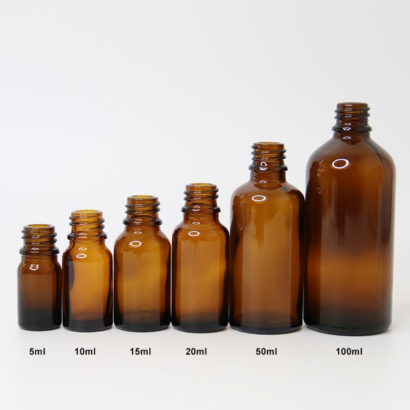 six open opaque glass bottle packaging for serums with medicine dropper closure 01