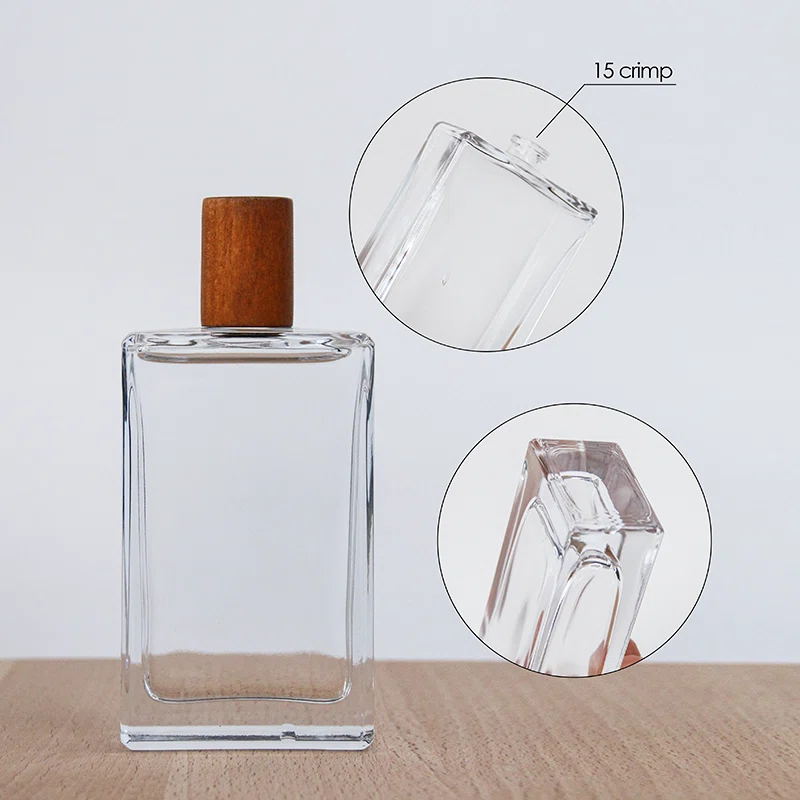 clear glass perfume bottles with spray