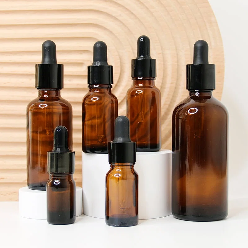 six opaque glass bottle packaging for serums with medicine dropper closure 02